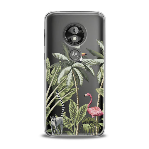 Lex Altern Pink Flamingo Palms Art Motorola Case