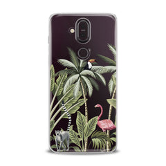 Lex Altern TPU Silicone Nokia Case Pink Flamingo Palms Art