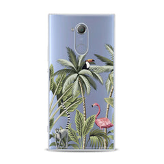 Lex Altern TPU Silicone Sony Xperia Case Pink Flamingo Palms Art