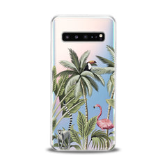 Lex Altern TPU Silicone Samsung Galaxy Case Pink Flamingo Palms Art