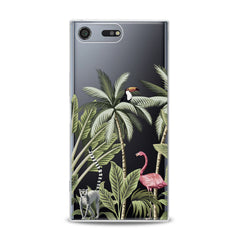 Lex Altern Pink Flamingo Palms Art Sony Xperia Case