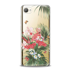 Lex Altern TPU Silicone HTC Case Floral Flamingo