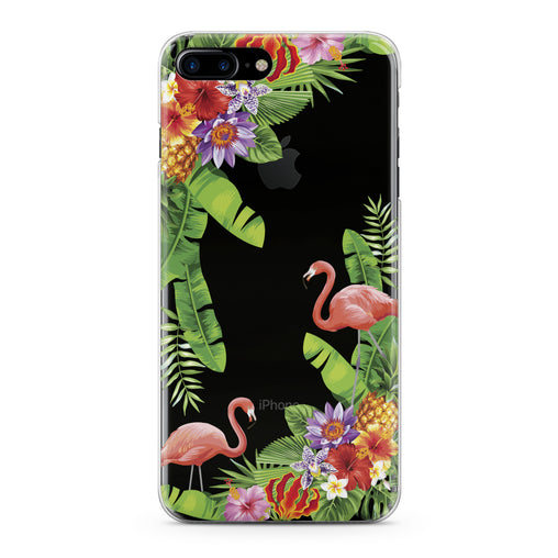 Lex Altern Tropical Floral Flamingo Phone Case for your iPhone & Android phone.