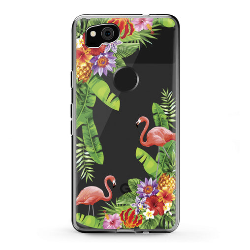 Lex Altern Google Pixel Case Tropical Floral Flamingo