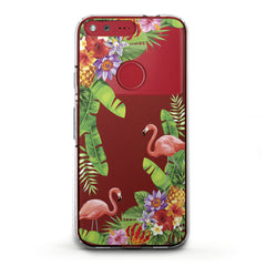 Lex Altern TPU Silicone Phone Case Tropical Floral Flamingo