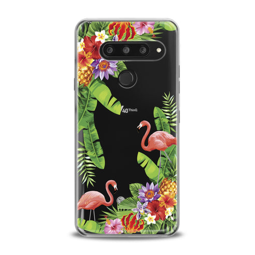 Lex Altern Tropical Floral Flamingo LG Case
