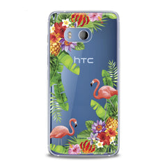 Lex Altern Tropical Floral Flamingo HTC Case