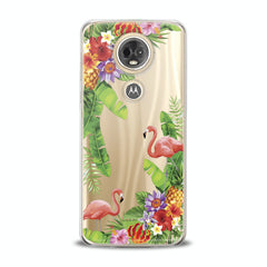 Lex Altern TPU Silicone Motorola Case Tropical Floral Flamingo