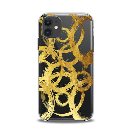 Lex Altern TPU Silicone iPhone Case Golden Circles