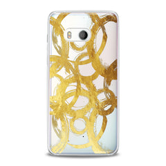 Lex Altern TPU Silicone HTC Case Golden Circles