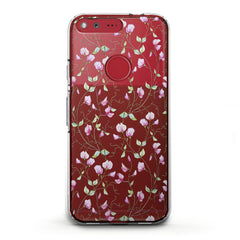 Lex Altern TPU Silicone Google Pixel Case Pink Floral Pattern