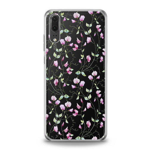 Lex Altern Pink Floral Pattern Huawei Honor Case