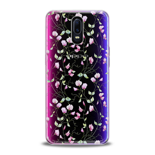 Lex Altern Pink Floral Pattern Oppo Case