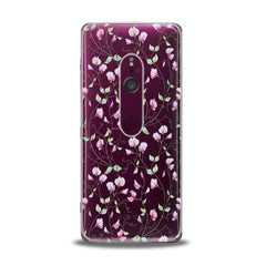 Lex Altern TPU Silicone Sony Xperia Case Pink Floral Pattern