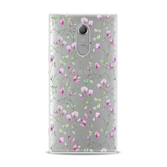 Lex Altern TPU Silicone Sony Xperia Case Pink Floral Pattern