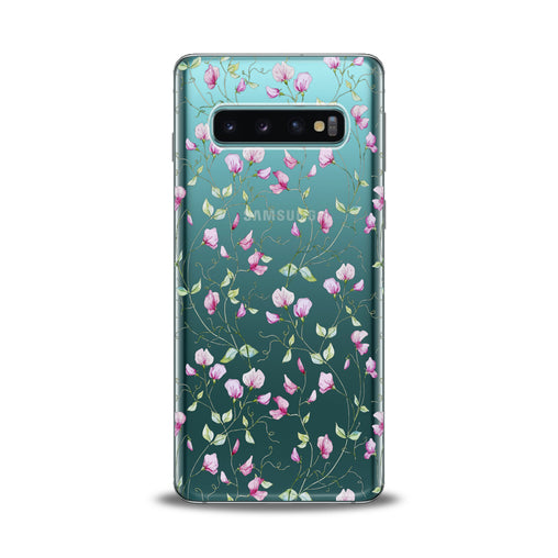 Lex Altern Pink Floral Pattern Samsung Galaxy Case