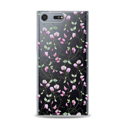 Lex Altern Pink Floral Pattern Sony Xperia Case