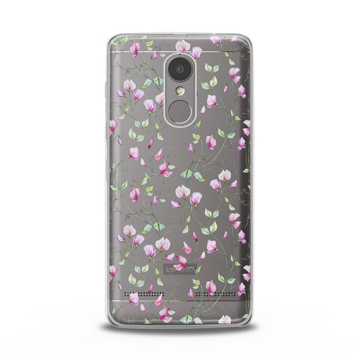 Lex Altern Pink Floral Pattern Lenovo Case