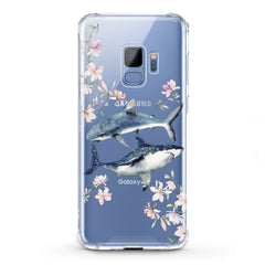 Lex Altern TPU Silicone Samsung Galaxy Case Floral Shark