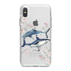Lex Altern TPU Silicone Phone Case Floral Shark