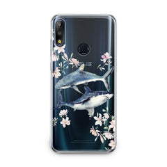 Lex Altern TPU Silicone Asus Zenfone Case Floral Shark