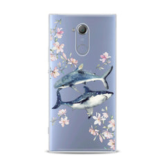 Lex Altern TPU Silicone Sony Xperia Case Floral Shark