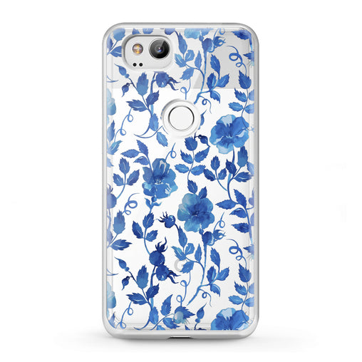 Lex Altern Google Pixel Case Blue Flowers Blossom