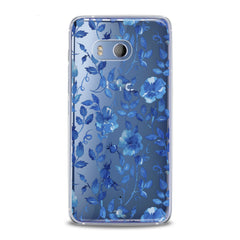 Lex Altern TPU Silicone HTC Case Blue Flowers Blossom