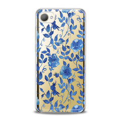 Lex Altern TPU Silicone HTC Case Blue Flowers Blossom