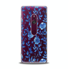 Lex Altern TPU Silicone Sony Xperia Case Blue Flowers Blossom