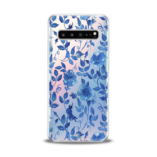 Lex Altern Blue Flowers Blossom Samsung Galaxy Case