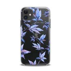 Lex Altern TPU Silicone iPhone Case Purple Leaves