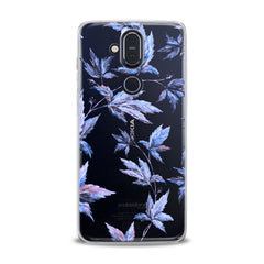 Lex Altern TPU Silicone Nokia Case Purple Leaves Plants