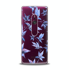 Lex Altern TPU Silicone Sony Xperia Case Purple Leaves Plants