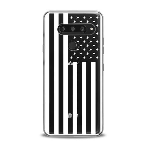 Lex Altern TPU Silicone LG Case Black USA Flag