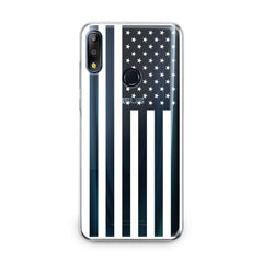 Lex Altern TPU Silicone Asus Zenfone Case Black USA Flag