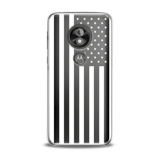Lex Altern TPU Silicone Motorola Case Black USA Flag