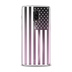Lex Altern TPU Silicone OnePlus Case Black USA Flag