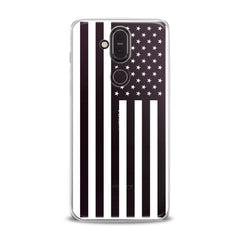Lex Altern TPU Silicone Nokia Case Black USA Flag