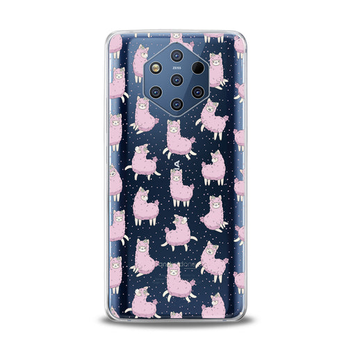 Lex Altern TPU Silicone Nokia Case Pink Alpaca Pattern
