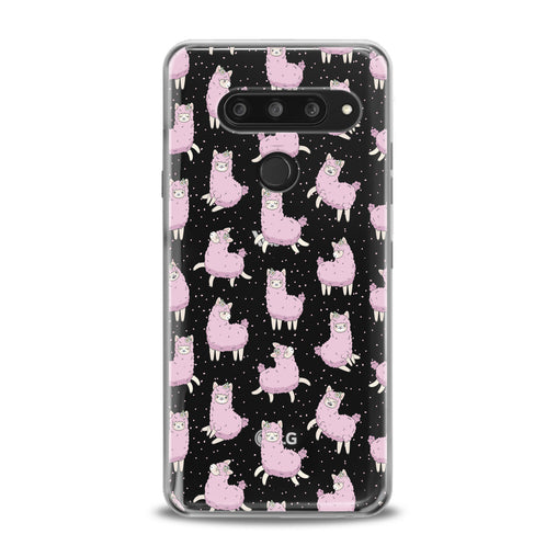 Lex Altern TPU Silicone LG Case Pink Alpaca Pattern