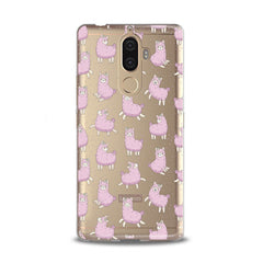 Lex Altern TPU Silicone Lenovo Case Pink Alpaca Pattern
