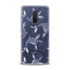 Lex Altern TPU Silicone Xiaomi Redmi Mi Case Blue Koi Fishes