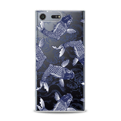 Lex Altern TPU Silicone Sony Xperia Case Blue Koi Fishes