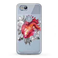 Lex Altern TPU Silicone Google Pixel Case Floral Heart