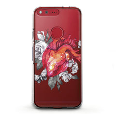 Lex Altern TPU Silicone Google Pixel Case Floral Heart