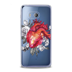 Lex Altern TPU Silicone HTC Case Floral Heart