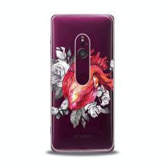 Lex Altern TPU Silicone Sony Xperia Case Floral Heart