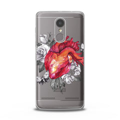 Lex Altern TPU Silicone Lenovo Case Floral Heart