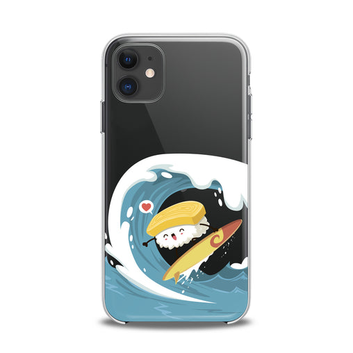 Lex Altern TPU Silicone iPhone Case Sushi Surfing